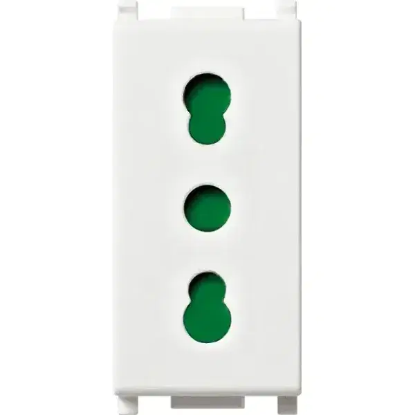 14203 | 2P+E 16A P17/11 outlet white